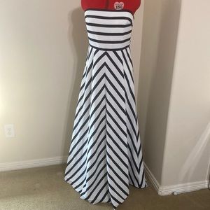 Ralph Lauren Blue Chevron Dress